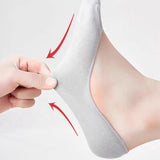 6 Pairs No Show Boat Socks for Women with Silicone Heel Grip