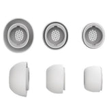 6 Pairs of Replacement Ear Tips Compatible with Samsung Galaxy Buds3 Pro Silicone Earbud Tips with Dust Mesh White