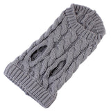 Puppy Dog Winter Sweater Knitted Jumper for Small Dogs Gray