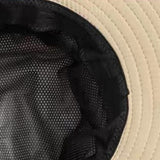 Foldable Wide Brim Outdoor Hat with Wind Strap for Fishing and Hiking Khaki