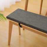 Long Bench Cushion with Ties for Dining & Window Bench