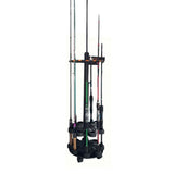 Rotating Fishing Rod Holder for Garage Floor Rack Holds Up to 16 Rods Combos for Home Tackle Shop