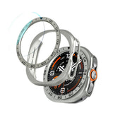 3 in 1 Screen Protector for Samsung Galaxy Watch Ultra 2 47mm with Bezel Ring Silver