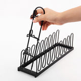 2 PCS Metal Hat Organizer Racks for 8 Caps and 3 Glasses Each
