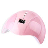 36W UV LED Nail Lamp with 3 Timer Settings for Home Use Pink