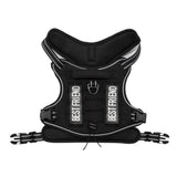 Tactical Dog Harness with Reflective Pet No Pull Adjustable Military Vest for Walking Training Black