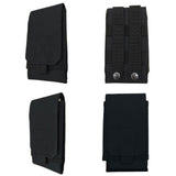 Universal Outdoor Tactical Mobile Phone Pouch Holster Case Bag Hook Holder Belt Black