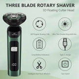 4-in-1 Electric Razor USB Rechargeable Rotary Shaver for Men