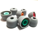 8 Pairs Replacement Silicone Ear Tips Compatible with Sony WF-1000XM5 WF-1000XM4 Earbuds Tips with XS/S/M/L Sizes Grey