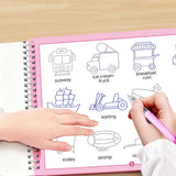 Handwriting Practice Copybooks with Pens Reusable Grooved Books