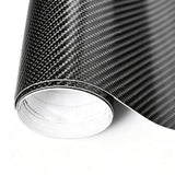 5D Gloss Black Carbon Fibre Fiber Vinyl Car for Car Motorcycles