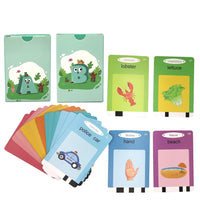 Kids 224 Words Talking Flash Cards Set Preschool Words Learning Cards Toy Pink