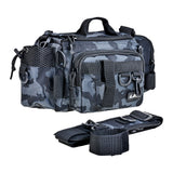Fishing Tackle Bags Single Shoulder Crossbody Bag Waist Pack Fish Lures Gear Bag Blue