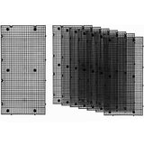 8 PCS Plastic Aquarium Grid Divider Set for Fish Tanks and Breeding Black