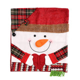 Christmas Chair Covers with Santa Hat – Holiday Dinner Party Decoration Style 2