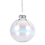 12PCS Clear 8cm PET Fillable Shatter Resistant Christmas Ornament Balls