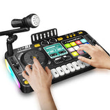 DJ Mixer Musical Toy with Mic & LED Lights