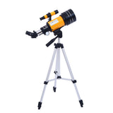 150X Magnification Astronomical Telescope Monocular Refracting Telescope with Finder Scope and Tripod