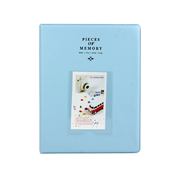 128 Pockets Photo Album 3in Photo Storage for FujiFilm Camera Film Photo Blue