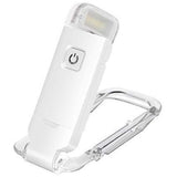 USB Rechargeable Clip On LED Book Light for Bed Night Reading White