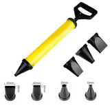 Grout Mortar Dispenser Set with 4 Nozzles Pointing Grouting Tool for Tile Repair