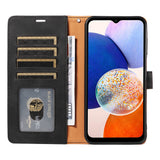 RFID Protective Flip Wallet Case Compatible with Samsung A17 A37 and A57 Black