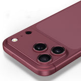 Camera Lens Protector Aluminum Hollow for iPhone 18 Pro Max 18 Pro Wine Red