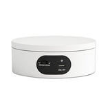 12cm Rotating Display Stand Dual Power Supply Turntable for Showcasing Cups Jewelry White