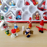 48pcs Wooden Christmas Tree Ornaments Set – Holiday Decoration