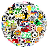 50Pcs Soccer Stickers for Boys Girls Teens Soccer Stickers for Water Bottle Laptop Decoration