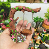Resin Fairytale Garden Swing Garden Figurines Decoration