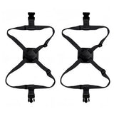 2 Pcs Luggage Straps Bag Bungee Connector Travel Strap Black