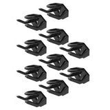 10 PCS Adhesive Hat Hooks for Wall for Baseball Caps Black
