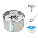 3L Stainless Steel Cat Water Fountain – Automatic Electric Pet Drinking Dispenser for Cats and Dogs