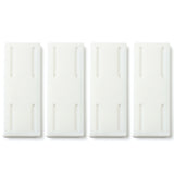 4Pcs Set Punch-Free Socket Organizer Wall Mount Plug Fixer Adhesive Power Strip Holders White