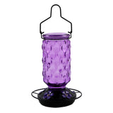 Stained Glass Hummingbird Feeder for Outdoors Hangingfor Outside Purple