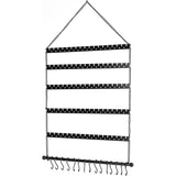 6 Tier Earring Holder Wall Mounted Hanging Earring Organize for Stud Hoop Dangle Earrings Necklace