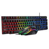 Gaming Keyboard and Mouse Set for PC Laptop Rainbow with RGB Backlight USB
