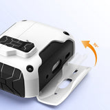 Compatible with Airpods Pro 3 Case Automatic Lock with with Carabiner Clip and Kickstand White