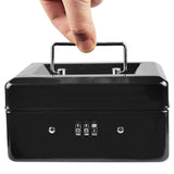 Lockable Cash Box with Code Lock Security Black