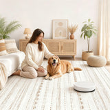 Bohemian Rug Soft Machine Washable for Bedroom Under Dining Table Home Office Beige