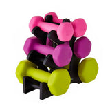 2Pcs 3-Tier Dumbbell Storage Rack Tree Stand Weight Rack Display Holder for Fitness Equipment Storage