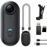 Mini Thumb Action Camera – Portable Wearable Body Cam with Rotating Clip Black