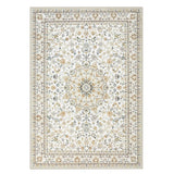 Vintage Persian Style Carpet Soft Area Rug Floor Mat for Bedroom Kitchen Entryway Living Room White