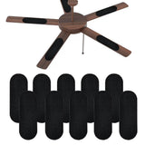 10PCS Ceiling Fan Air Purifier Pads Activated Coconut Shell for Blade Odor Dust Removal