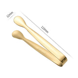 6PCS Ice Tongs Mini Sugar Tongs Stainless Steel Kitchen Utensils Set for Tea Party Gold