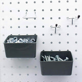 140Pcs Pegboard Hooks Set Peg board Hanger Assortment Storage Trays Organizer Bin