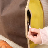 Light Shielding Vegetable Storage Bag Breathable for Onion Potato Yellow