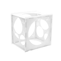 11-Hole Collapsible Plastic Balloon Sizer Box Cube Balloon Size Measurement Tool