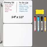 Magnetized Dry Erase Board Sheet Set for Fridge Erasable Refrigerator Whiteboard